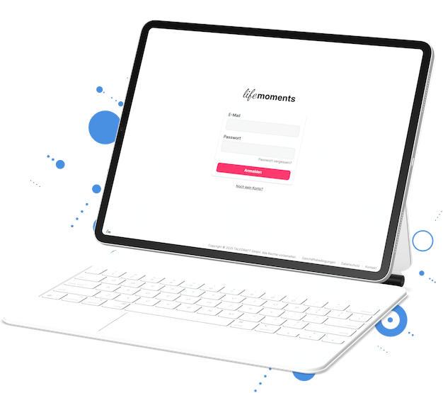 tablet mit dem lifemoments konto