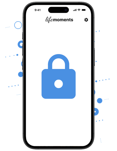 smartphone mit der lifemoments app