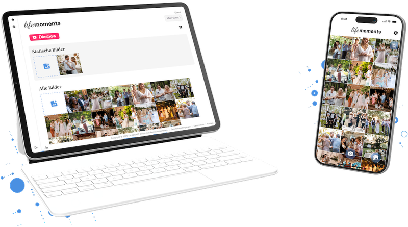 ein laptop und ein iphone