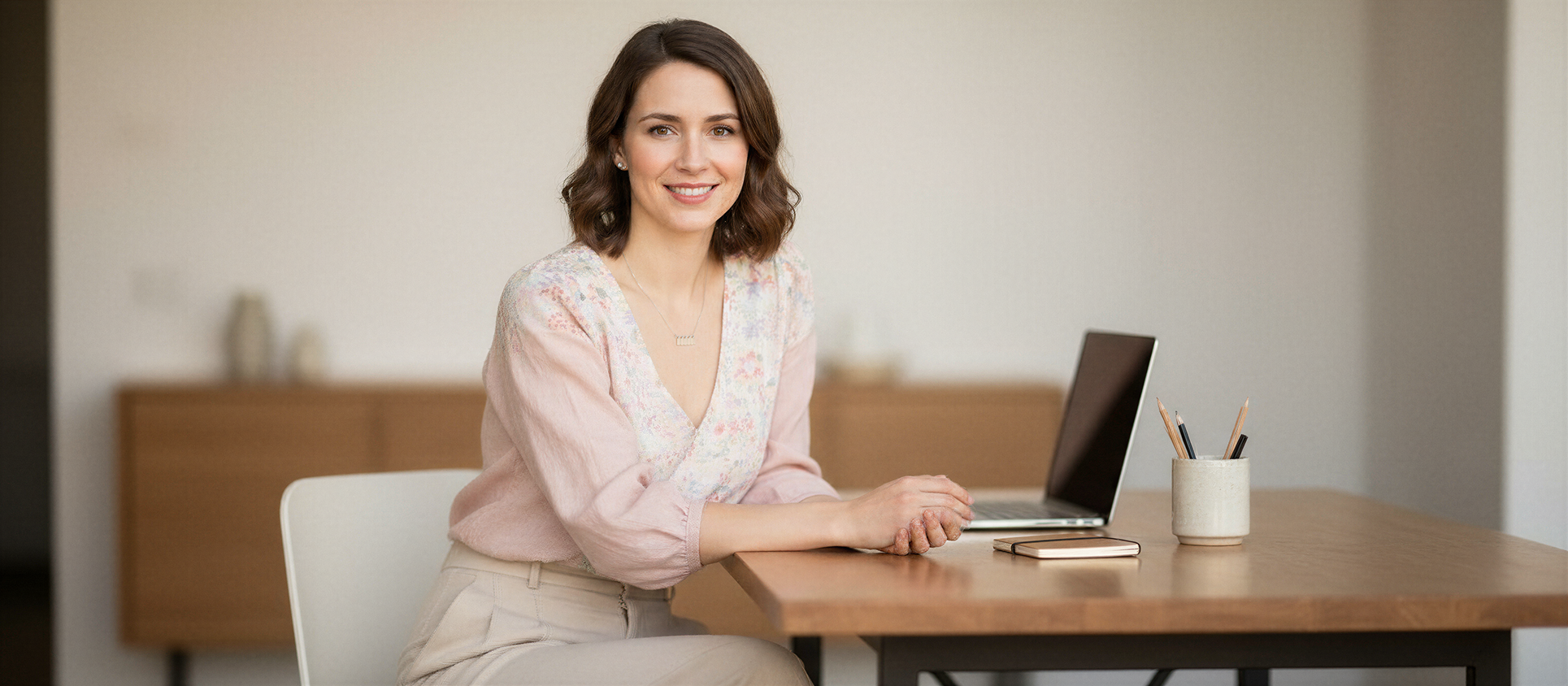 lena am schreibtisch